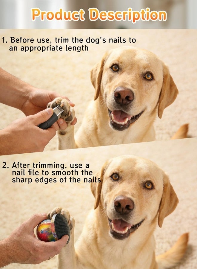 DAWZMR 9PCS Dog Nail File Set, Filer Board Scratch with 8PCS Replaceable Filing Discs for Safe and Easy Nail Care - Image 5