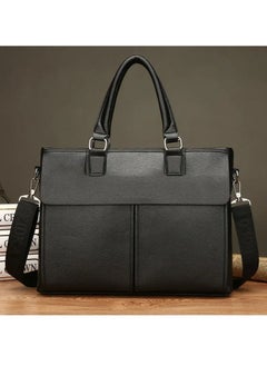 Laptop Hand Carry Bag Lightweight Teacher Leather Shoulder Bag Business Computer Laptop Bag for Carrying Laptop Tablet (Black) - pzsku/Z4FF12301D51CF31A54C9Z/45/_/1701785093/6f452bbb-3d1e-4133-be89-0d803b0756af