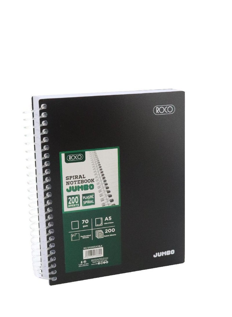 روكو دفتر ملاحظات جامبو عربي/إنجليزي، مقاس A5200 ورق - Image 1