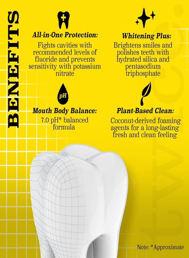 تويس معجون أسنان بالفلورايد مضاد للتسوس مرتين - تخفيف الحساسية، تبييض الأسنان، وانتعاش النفس - معجون أسنان طبيعي بنكهة النعناع الشتوي - 3.4 أونصة - Image 3