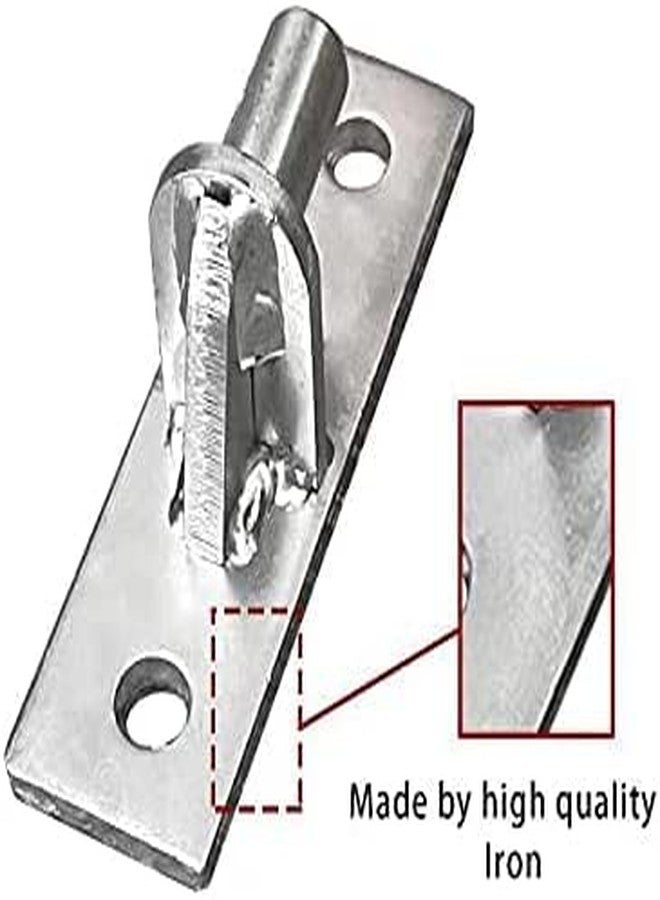 Homydom 2 Pack Wall Mount Gate Hinges, Heavy Duty Wall Plate Hinges, Outdoor Chain Link Fence Gate Hinges Fence Post Link Gate Hinge, with 5/8 Hinge Pin (Screws Not Included) - Image 3