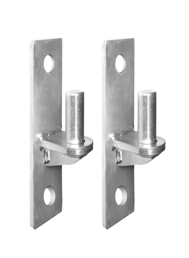Homydom 2 Pack Wall Mount Gate Hinges, Heavy Duty Wall Plate Hinges, Outdoor Chain Link Fence Gate Hinges Fence Post Link Gate Hinge, with 5/8 Hinge Pin (Screws Not Included) - Image 1