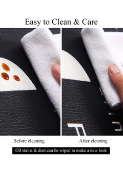 Hihonor Kitchen Floor Mats Rugs Set, Anti-Fatigue Kitchen Floor Comfort Carpet Sink Front Washable Standing Mat with Runner 2 Pieces Waterproof Floor Rugs 40x60cm 40x120cm for Home Office Laundry Black  - Image 3