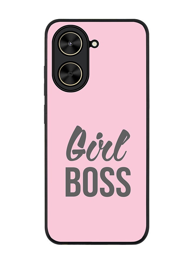 Stylizedd For Xiaomi Poco C71 / Redmi A5 4G Case,Slim fit Camera Protection, Shockproof Thin Phone cover  - Girl Boss (Pink)