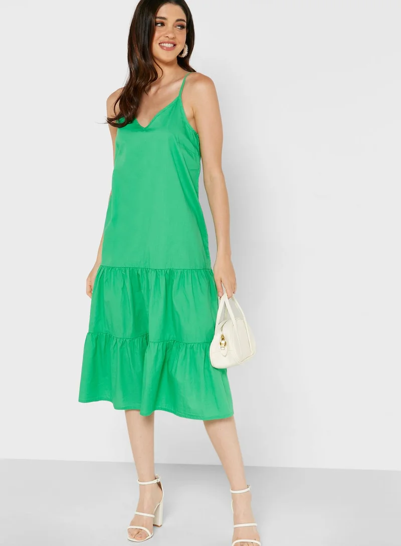 NOISY MAY Cami Tiered Dress