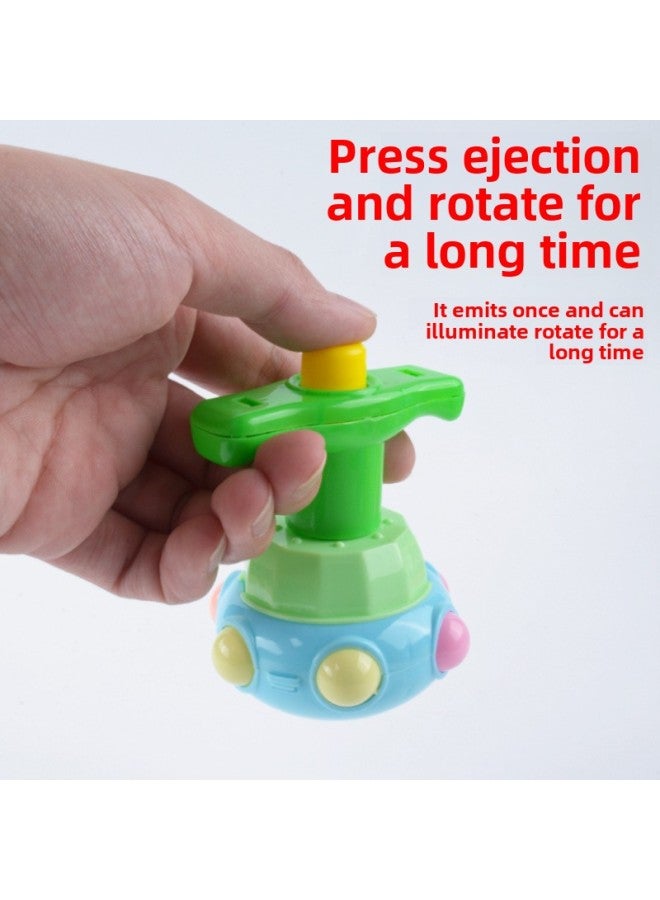 Shake The Sound Of The Same Children's Light Gyro Rotating Flash Lotus Gyro Boys And Girls Luminous Toys Stall Wholesale-Color:Strawberry Light Gyro-color Random ]  - Image 3