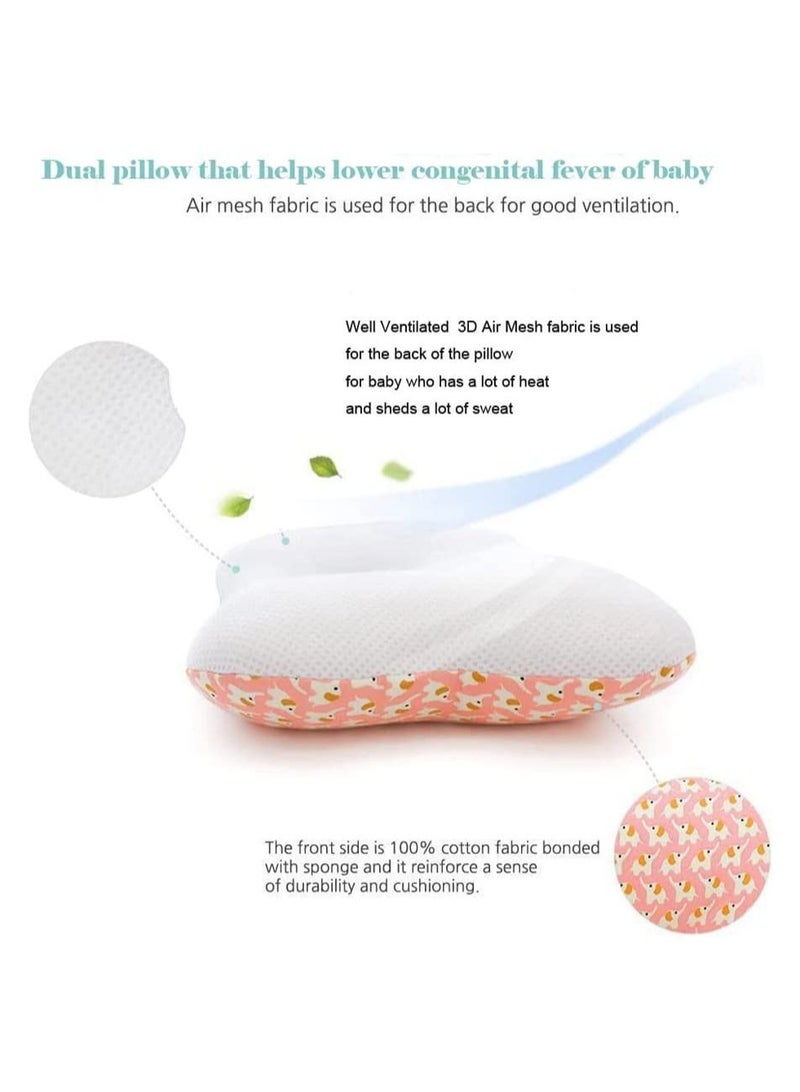 Excefore Soft Hypoallergenic Baby Pillow with Organic Cotton Cover - Machine Washable (Animal World) - Image 3