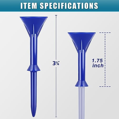 CHAMPKEY 3-1/4" Premium Plastic Golf Tees｜Excellent Durability and Stability Tees | Choose Between 25 Pack and 50 Pack - Image 5