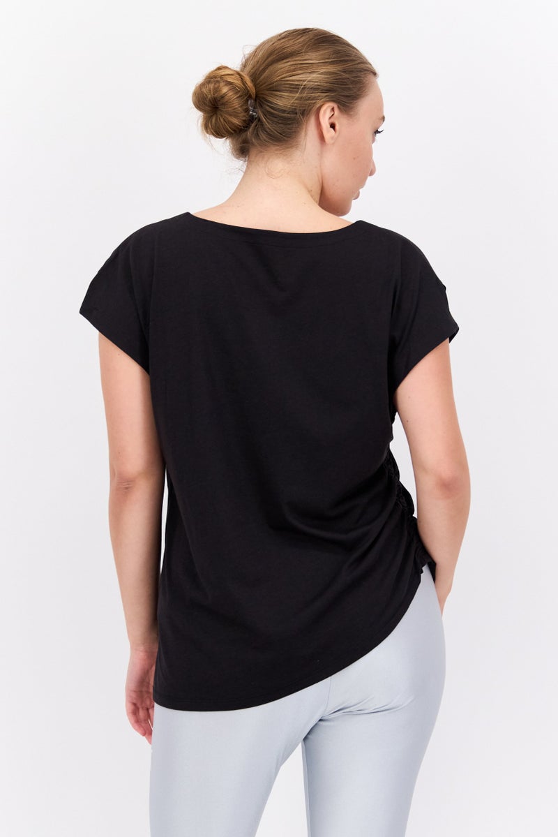 PUMA Women Sportswear Fit Short Sleeve Training Top, Black  - Image 3