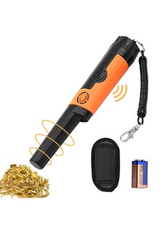 Generic Yuclam Metal Detector Pinpointer IP68 Fully Waterproof Handheld Pin Pointer Wand Probe Treasure Detectors Hunting Finders with Switchable Buzzer Vibration Bonus Battery Holster Lanyard  - Image 1