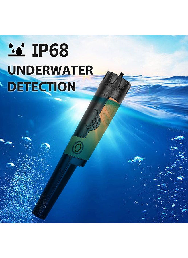 Generic - Yuclam Metal Detector Pinpointer IP68 Fully Waterproof Handheld Pin Pointer Wand Probe Treasure Detectors Hunting Finders with Switchable Buzzer Vibration Bonus Battery Holster Lanyard - Image 1