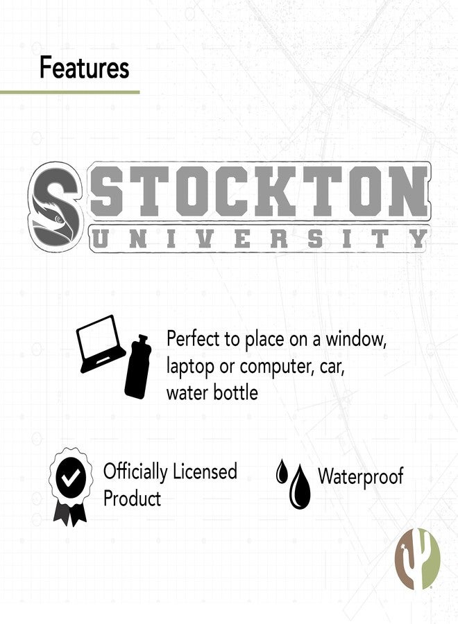 Desert Cactus Stockton University Ospreys Name Logo Vinyl Decal Laptop Water Bottle Car Scrapbook (8 Inch Sticker) - Image 4