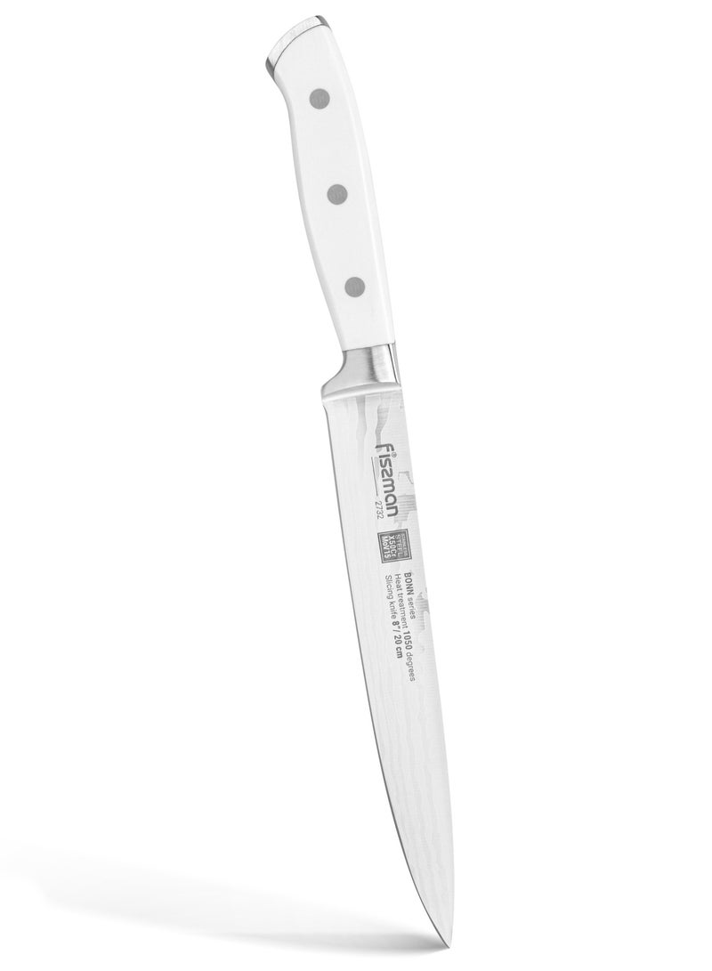 Fissman 8'' Slicing Knife Bonn Series, with Sharp Blade and Sturdy Non Slip Handle, Minimalist Design, Stainless Steel, Suitable for Home Restaurant - Image 1