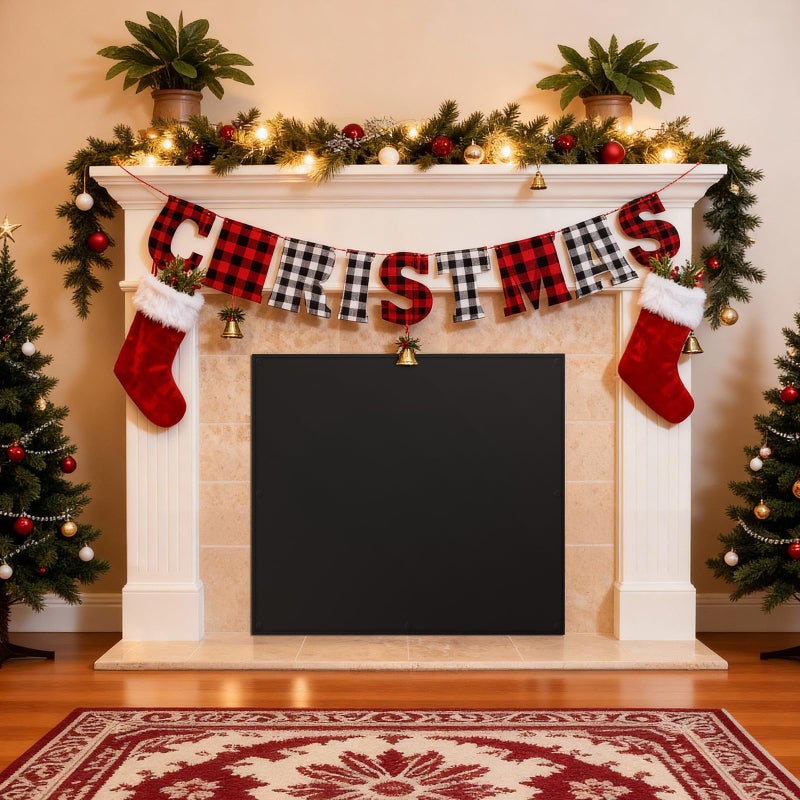 FLASLD Magnet Fireplace Cover Blocker, 39" x 32" Fireplace Blanket Stops Overnight Heat Loss, Fireplace Draft Stopper Save Energy for Iron Frame - Image 4