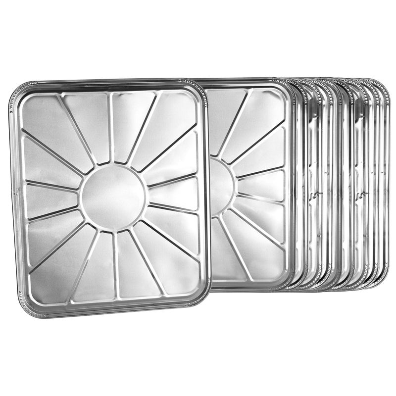 PLASTICPRO Plasticpro Disposable Foil oven liner Reusable Oven Drip Pan  Tray for Cooking and Baking Pack of 10 