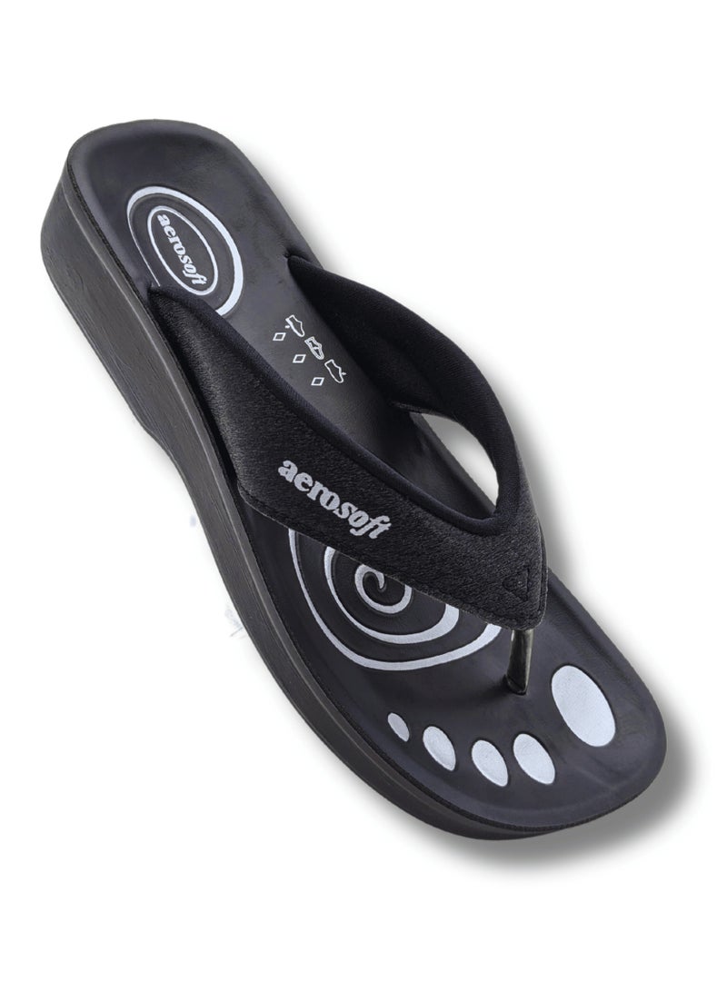 ايروسوفت شبشب نسائي من ايروسوفت A0825 باللون الأسود - Image 1