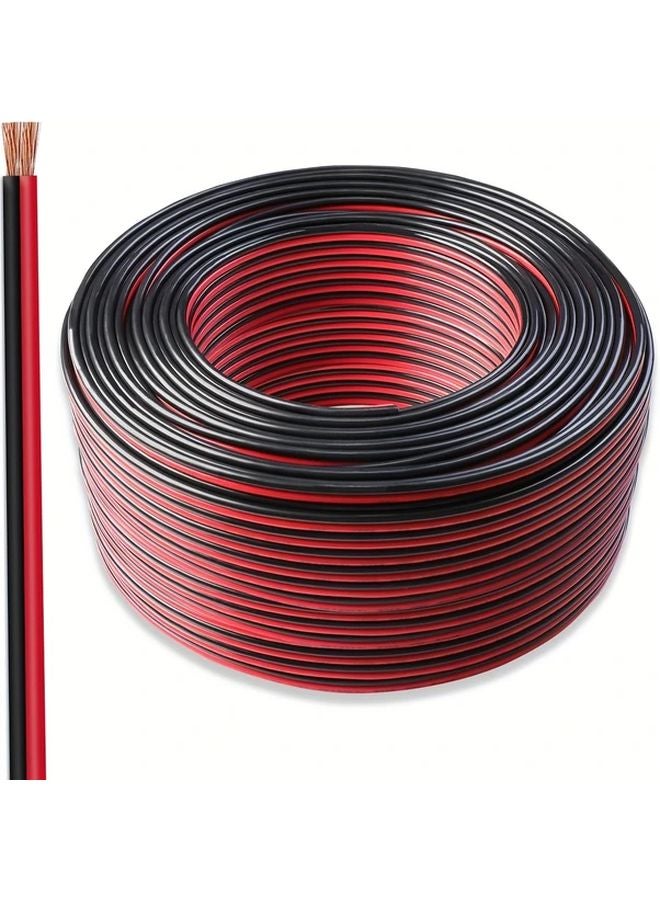14AWG 1200 Inch Red Black Copper Clad Aluminum Hookup Wire 12V 24V DC Car Audio - Image 2