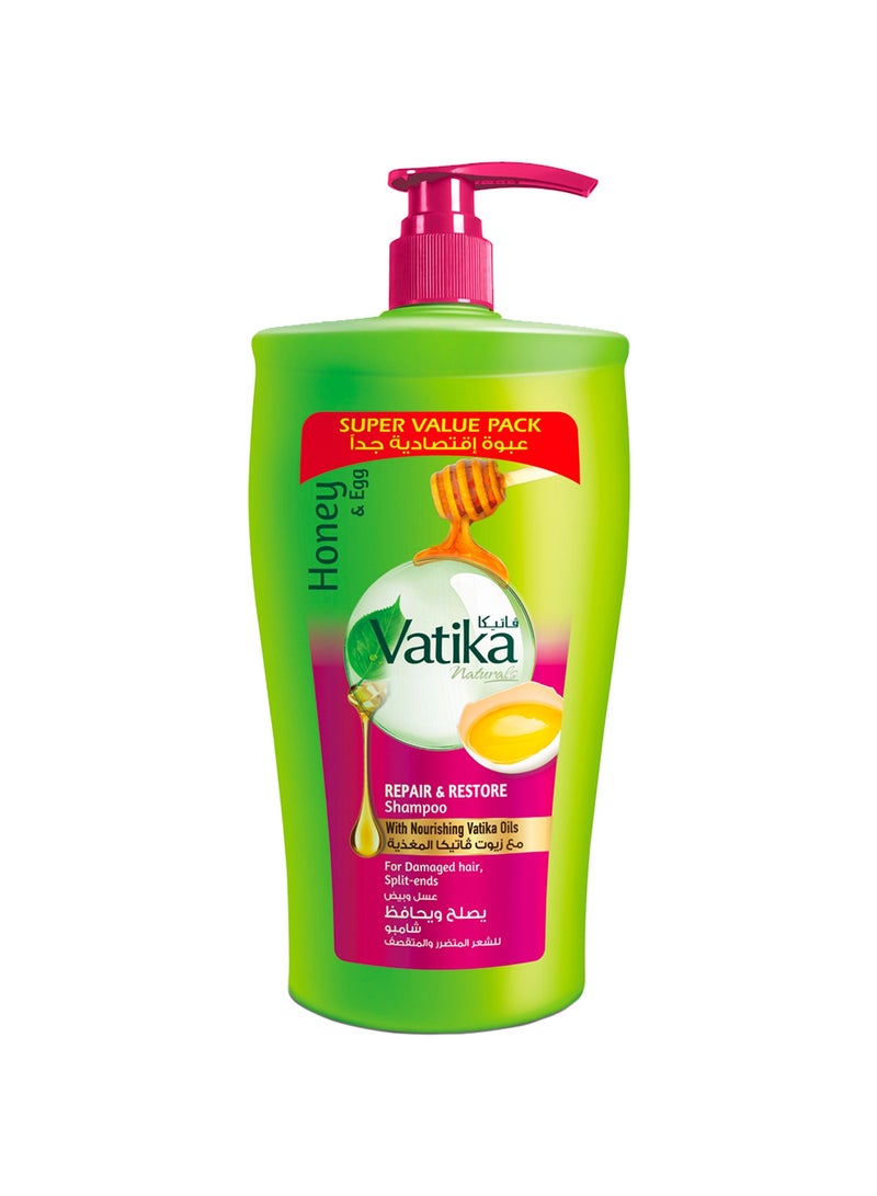 فاتيكا ناتشورالز شامبو الإصلاح والاستعادة الغني بالعسل والبيض 1000مل - Image 1