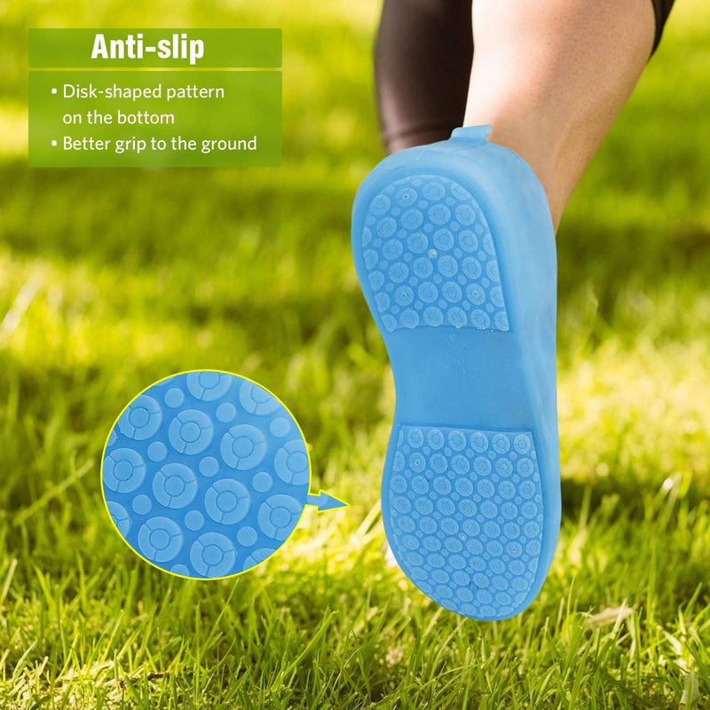 KACHKIT Waterproof Shoe Covers, Shoe Covers for Rain,TPE Rubber Material Stronger Than Silicone,Non-Slip, Durable and Reusable Shoe Protectors Covers for Men, Women - Image 3