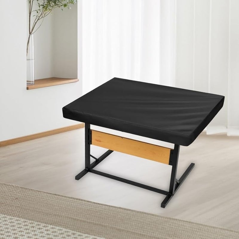 Large Jigsaw Puzzle Board Cover Oxford Cloth Waterproof Dustproof with Drawers Black 92x69x20cm - Image 4