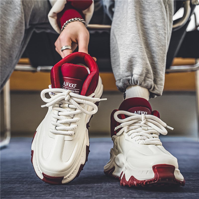 Putian High-Top Men'S Shoes 2024 Spring New Leisure Sneaker Youth Winter Leather Heightening Torre Trendy Shoes - Image 2