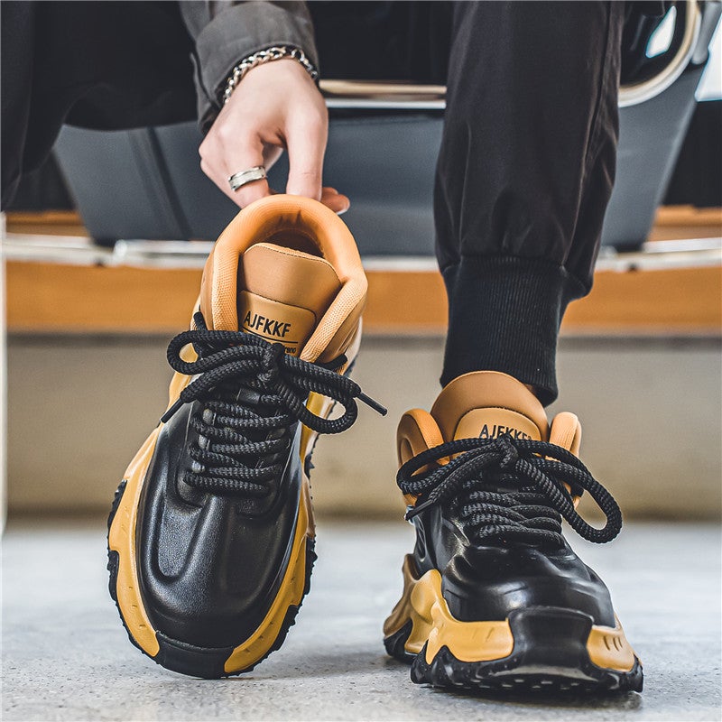 Putian High-Top Men'S Shoes 2024 Spring New Leisure Sneaker Youth Winter Leather Heightening Torre Trendy Shoes - Image 3