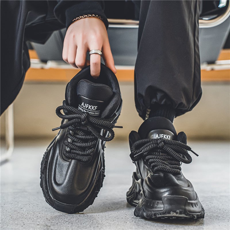 Putian High-Top Men'S Shoes 2024 Spring New Leisure Sneaker Youth Winter Leather Heightening Torre Trendy Shoes - Image 4
