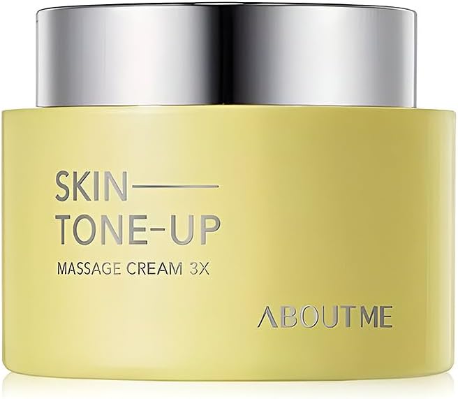 ABOUT ME About ME Skin Tone Up Massage Cream 3X  Facial Cleansing Cream for Removing Skin Debris Makeup Residue Lemon  Green Cleanse Ingredients for Clear Skin 150ml507oz