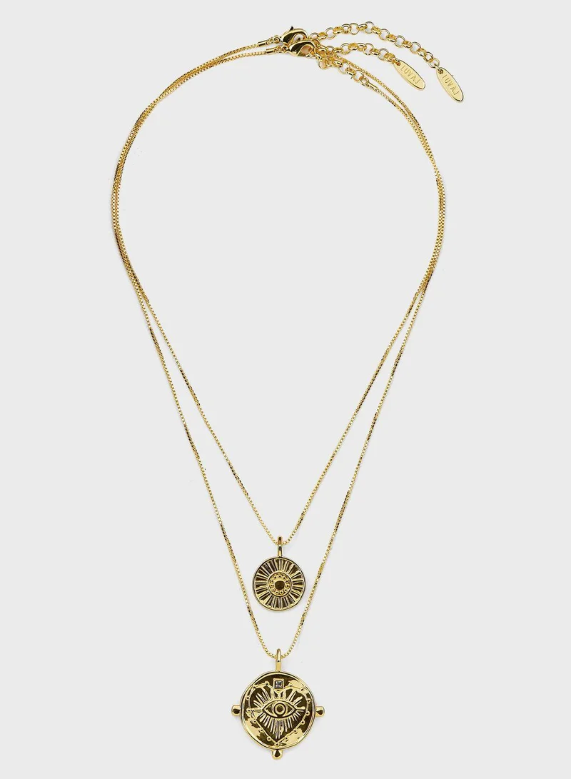 LUV AJ Evil Eye Long Necklaces