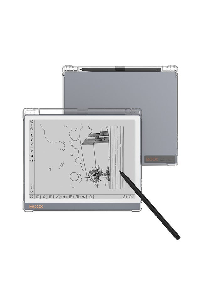 Generic - Applicable To Arable Boox Note X3/X3 Youth/X3Pro E-book Protective Cover Airbag Anti-fall Transparent Case-Color:Transparent -Applicable Models:Boox Note Air4c/air3/air3c/10.3"/with Pen Tray - Image 1