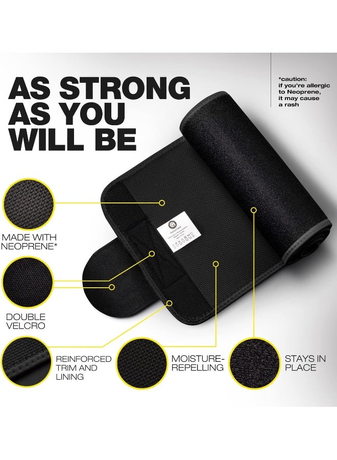 ActiveGear حزام التمرين والتخسيس النخبة من أكتيف جير للرجال والنساء - لفافة تخسيس تعزز التعرق للبطن، قابلة للتعديل - Image 5