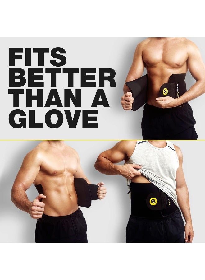 ActiveGear حزام التمرين والتخسيس النخبة من أكتيف جير للرجال والنساء - لفافة تخسيس تعزز التعرق للبطن، قابلة للتعديل - Image 4