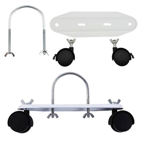 Cotonlake Mobile Pulley Bracket for Oiled Filled Radiator, 360° Rotatable Electric Heater Frame Base with Wheels, Easy Installation Repair Parts Oil Heater Accessories, 2PCS - Image 1