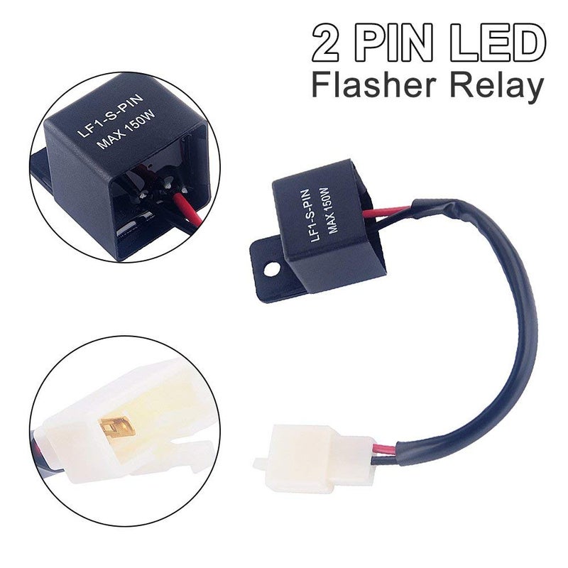 Yosoo 2 Pin 12V Auto Motorcycle LED Turn Indicator Light Flasher Relay - Image 5