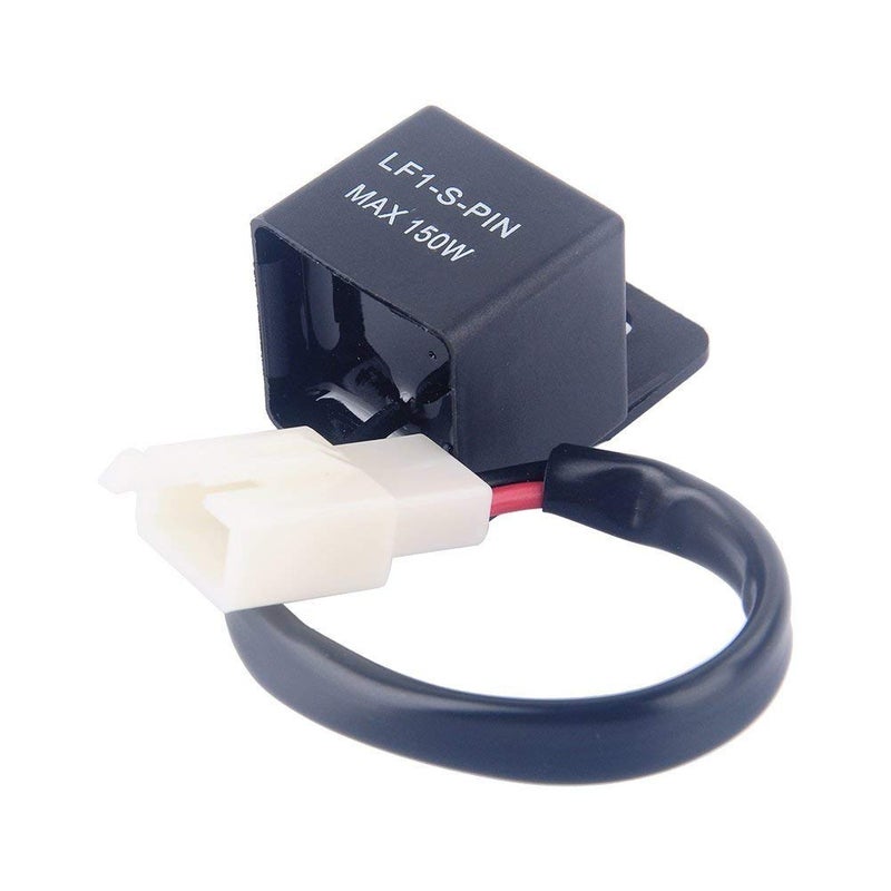 Yosoo 2 Pin 12V Auto Motorcycle LED Turn Indicator Light Flasher Relay - Image 1