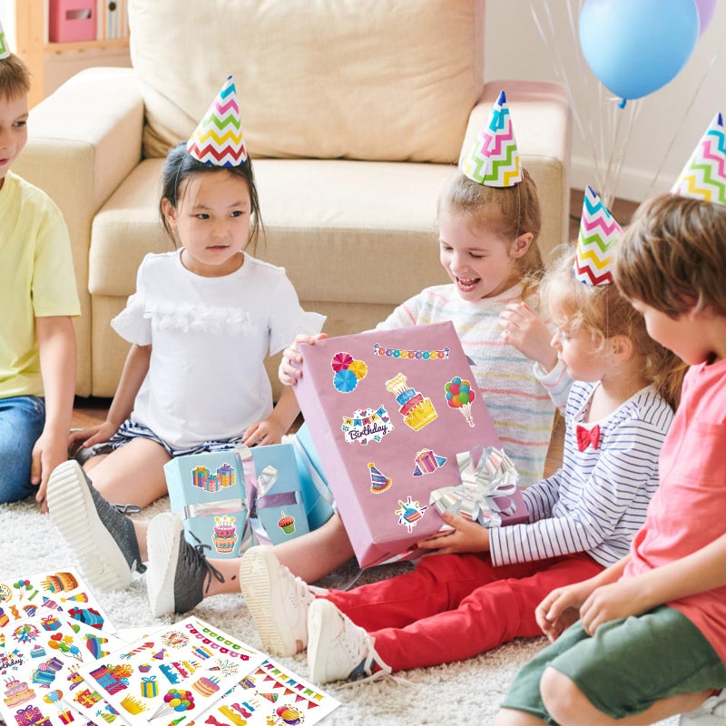 Chinyuti 315Pcs Happy Birthday Stickers  Colorful Birthday Party Stickers For Scrapbooking Cards Party Favors Wrap Decor - Image 2