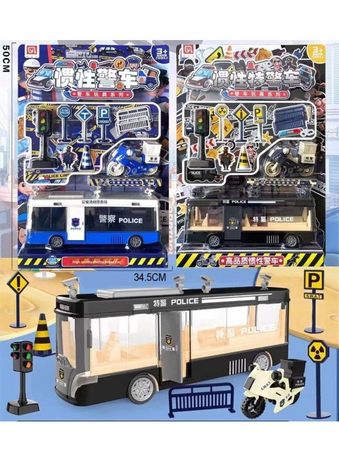 Magic Change God Of War Beast Deformation Robot King Kong Toy Boy Stall Night Market Supermarket Children's Toy-Color:54132 【big】 Hanging Board Mounted 【inertial Special Police Car】 Random Color D16 - Image 1