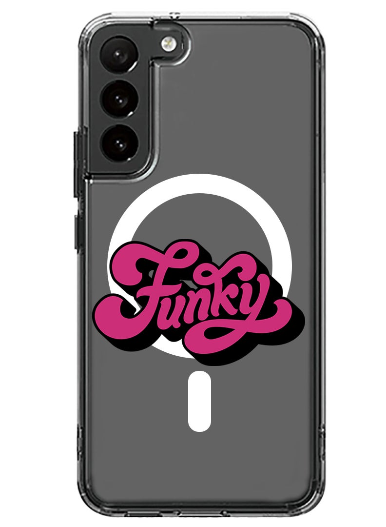Theodor Magnetic Case for Samsung Galaxy S23 6.1-inch Compatible with MagSafe Wireless Charging, Shockproof Phone Bumper Cover Funky-01 - Image 1