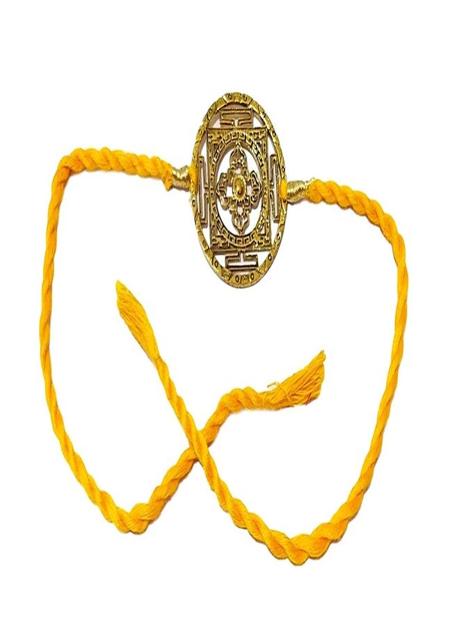 ATHZ نحاس راخي مع مصمم الخيوط Bhaiya Rakhis Cutwork مينا ذهبي نحاسي صنع في الهند Rakhis - Image 2