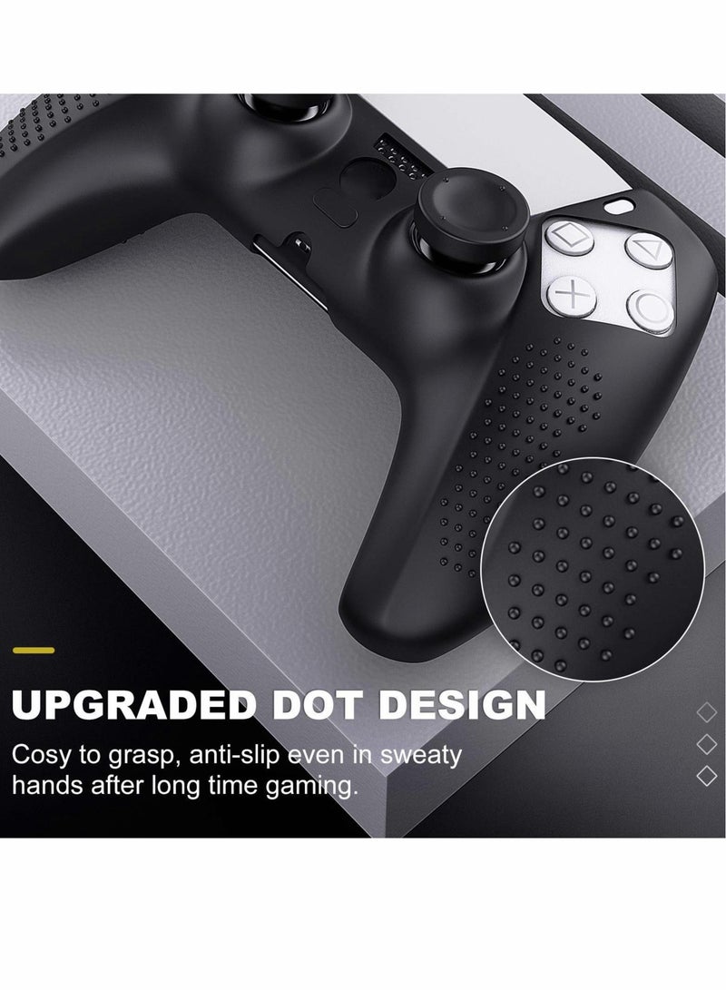 Captaintech Case for PS5 Controller Skin, Anti-Slip Silicone Cover Skin with 8 Thumb Grip Caps - Image 4
