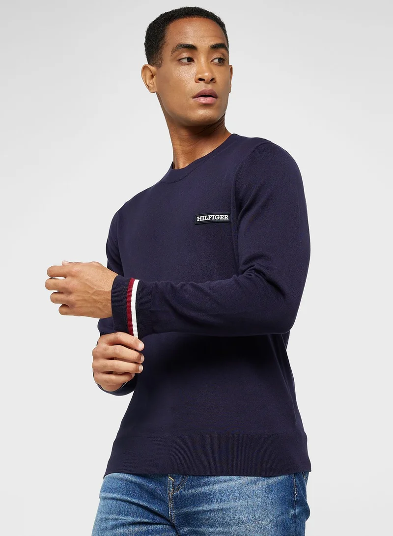 TOMMY HILFIGER Logo Crew Neck Sweater