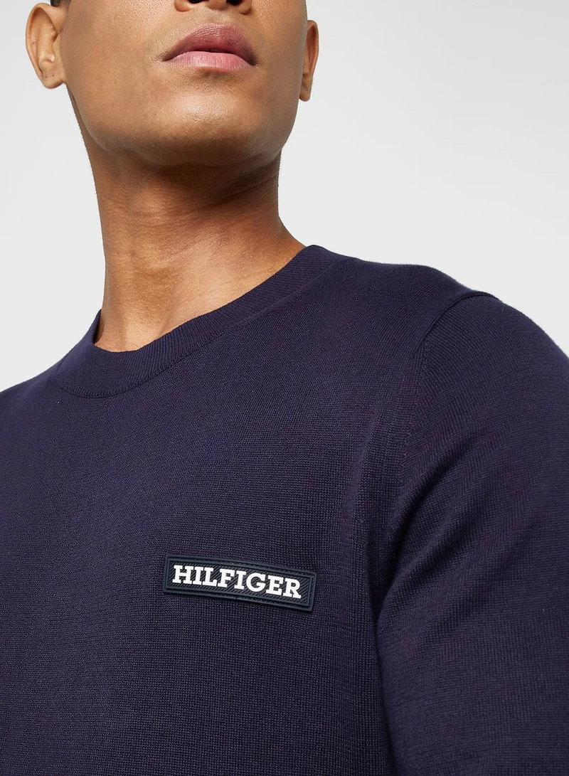 TOMMY HILFIGER Logo Crew Neck Sweater
