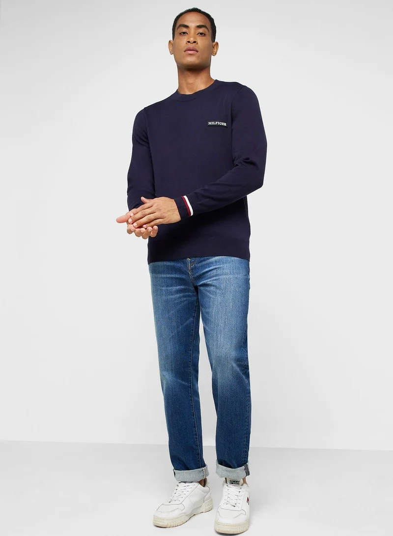 TOMMY HILFIGER Logo Crew Neck Sweater