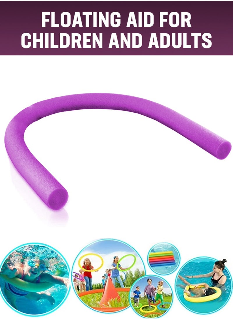 HAIZID Swimming Aid for Children and Adults - Purple Pool Noodles for Swimming Training, Water Safety for Swimming and Water Sports Games  - Image 1