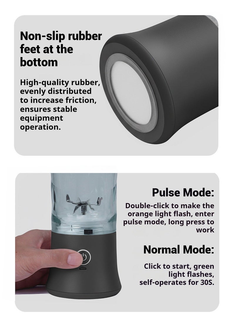 Leon Home Portable personal fruit blender, juicer, juice cup, 150W, 600ml capacity, with BPA-free cup and travel lid - ideal for making fresh juice and smoothies. - Image 4