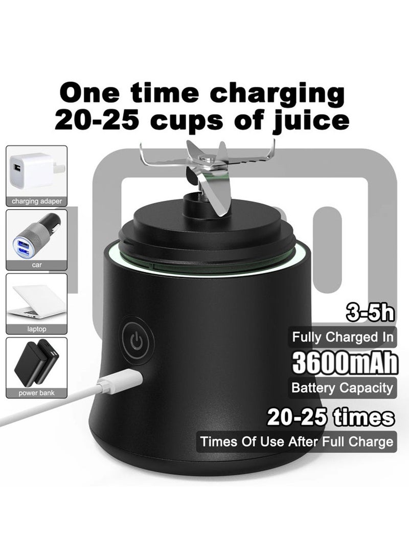 Leon Home Portable personal fruit blender, juicer, juice cup, 150W, 600ml capacity, with BPA-free cup and travel lid - ideal for making fresh juice and smoothies. - Image 3