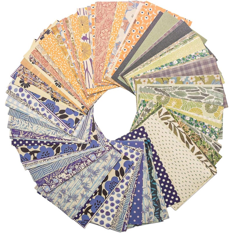 X Hot Popcorn 180 Sheets Vintage Scrapbook Papers Scrapbooking Papers Journaling Supplies Aesthetic Room Decor for Writing Drawing Travel Journal Art Craft Diary Embellishment Supplies Craft Paper - Image 1