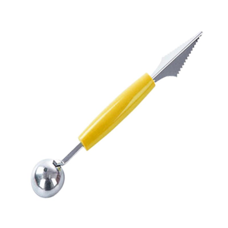Stainless Steel Double Headed Wavy Fruit Scooper Slicer Carving Tool For Creative Cutting - Image 2