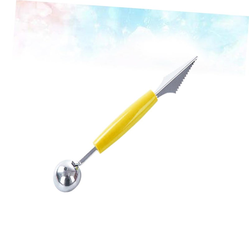 Stainless Steel Double Headed Wavy Fruit Scooper Slicer Carving Tool For Creative Cutting - Image 5
