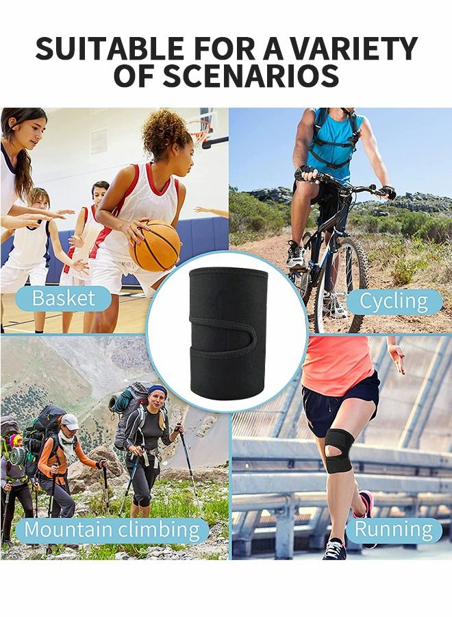 GROIC Adjustable Thigh Brace Support, Quadriceps Support and Thigh Wraps, Adjustable Compression Sleeve, Thigh Brace Hamstring Wrap with Anti-Slip Silicone Strips for Leg Sprains, Strains, Tendonitis Injury - Image 5